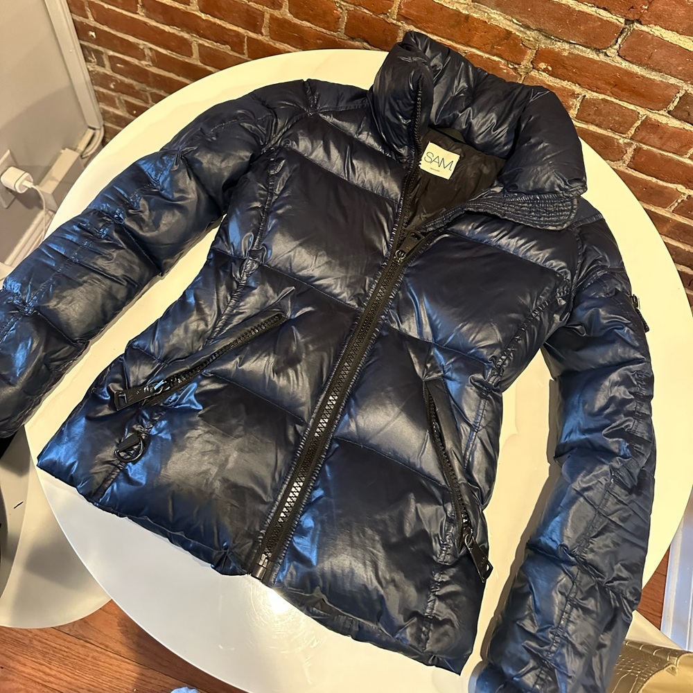 Navy blue SAM women’s puffer jacket